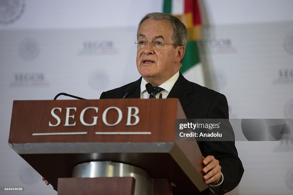 Mexican National Security Commissioner Rubido holds press conference