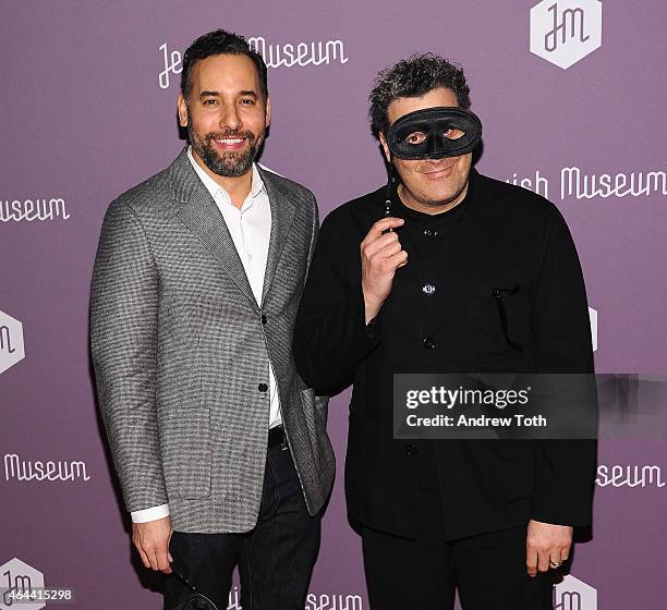 Arnold Germer and Isaac Mizrahi attend The Jewish Museum's Purim Ball 2015 at the Park Avenue Armory on February 25, 2015 in New York City.