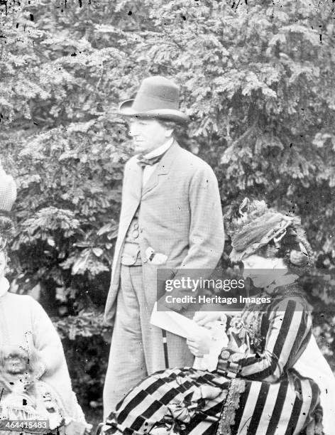 Benjamin Disraeli at Hughenden, Buckinghamshire, 1874. A portrait of Benjamin Disraeli, Prime Minister of Great Britain, at his country home. A...