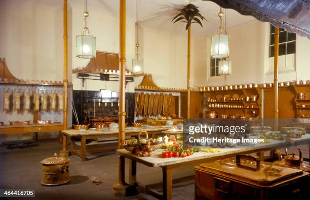The Great Kitchen, Royal Pavilion, Brighton, East Sussex, 1960s. The Pavilion was originally built in 1786-1787 by Henry Holland for King George IV ,...