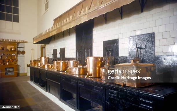 The Great Kitchen, Royal Pavilion, Brighton, East Sussex, 1960s. The Pavilion was originally built in 1786-1787 by Henry Holland for King George IV ,...