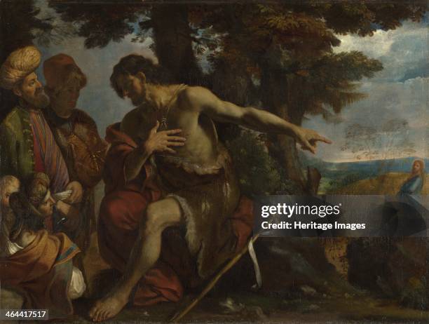 Saint John the Baptist preaching in the Wilderness, c. 1640. Found in the collection of the National Gallery, London.