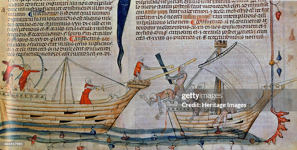 The naval Battle, ca 1340. Artist: Anonymous