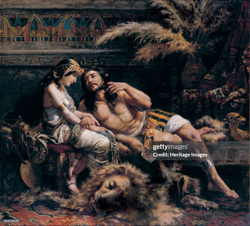 Samson and Delilah, 1887. Artist: Echenagusia Errazquin, José (1844-1912)