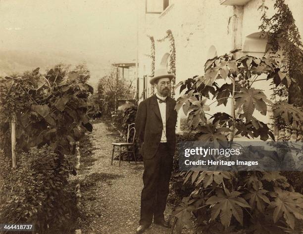 Anton Chekhov, Russian author, Yalta, Crimea, Russia, c1900. Chekhov is regarded as one of Russia's finest playwrights and one of the greatest...