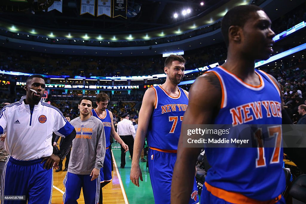 New York Knicks v Boston Celtics