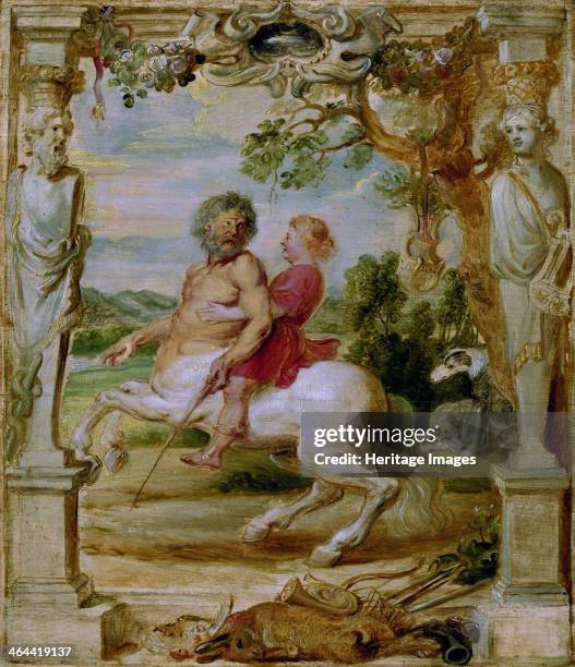 Achilles educated by the centaur Chiron, 1630-1635. Found in the collection of the Museum Boijmans Van Beuningen, Rotterdam.