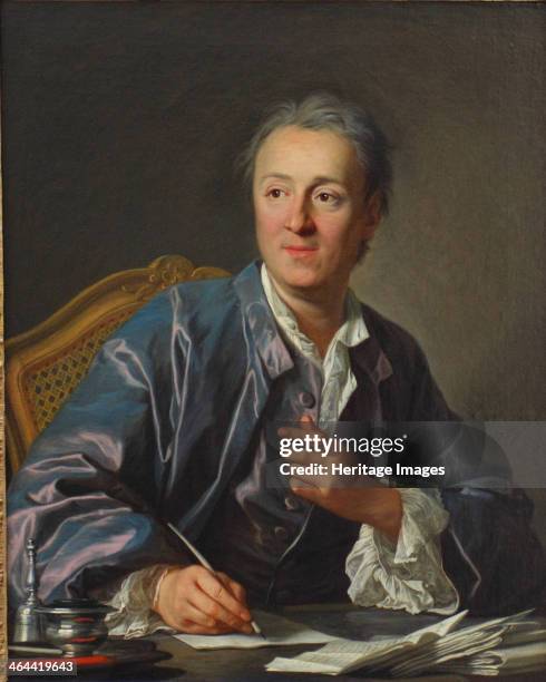 Portrait of Denis Diderot , 1767. Found in the collection of the Louvre, Paris.