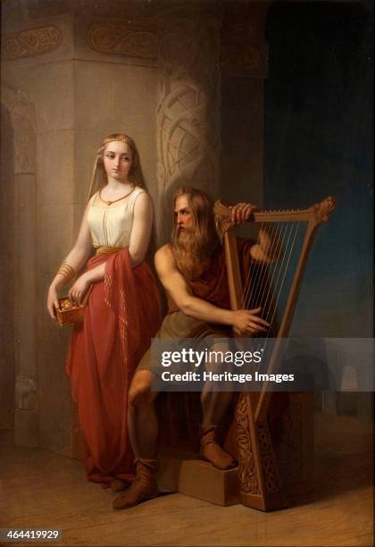 Idun and Bragi, 1846. Found in the collection of the Malmö Konstmuseum.