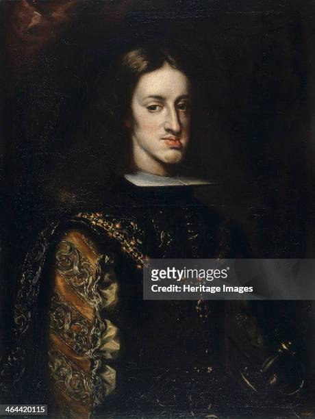 Portrait of Charles II of Spain, 1680-1683. Found in the collection of the Museu Nacional d'Art de Catalunya, Barcelona.