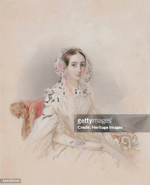 Portrait of Princess Therese of Nassau-Weilburg , 1838. From a private collection.