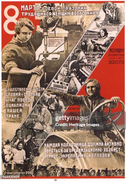 The 8th of March - International Women's Day , 1932. Found in the collection of the Russian State Library, Moscow.