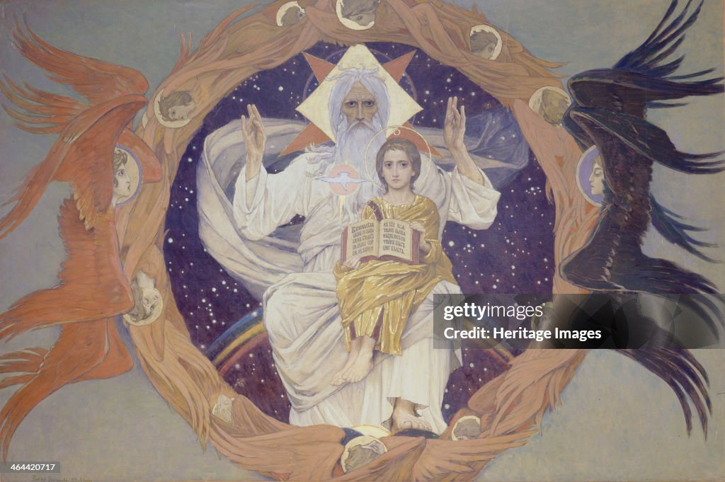 The Holy Trinity (Otechestvo), 1907. Artist: Vasnetsov, Viktor Mikhaylovich (1848-1926)