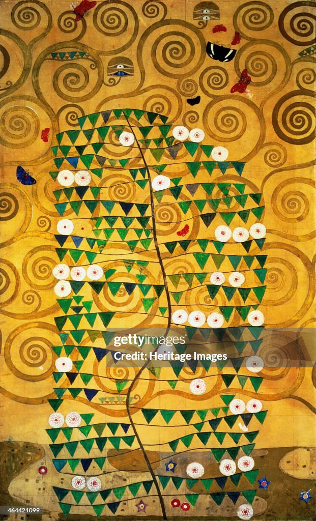 The Stoclet Frieze, Detail: Tree of Life, 1905-1909. Artist: Klimt, Gustav (1862-1918)