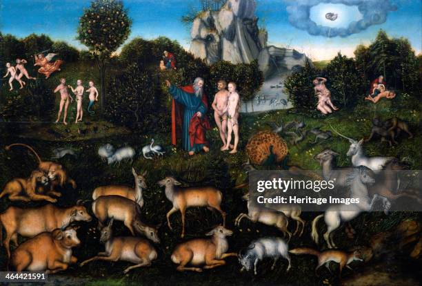 The Garden of Eden, 1530. Found in the collection of the Dresden State Art Collections.