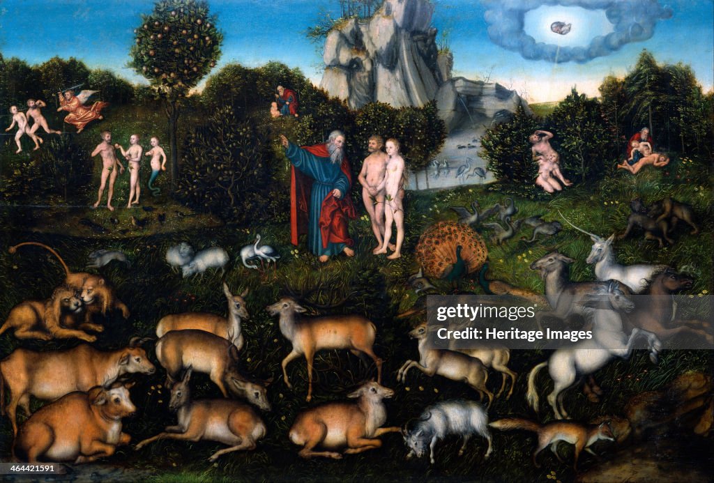 The Garden of Eden, 1530. Artist: Cranach, Lucas, the Elder (1472-1553)