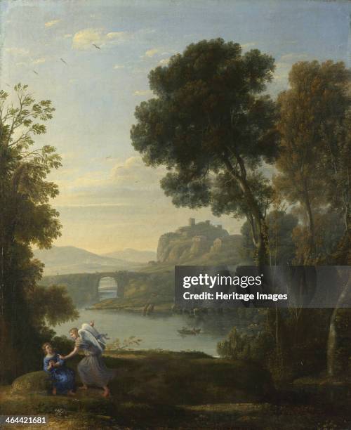 Landscape with Hagar and the Angel, 1646. Found in the collection of the National Gallery, London.