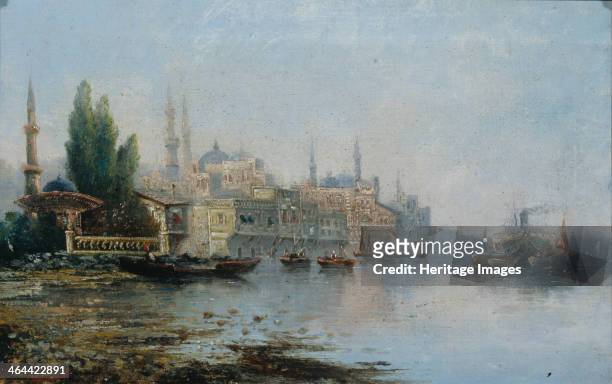 Istanbul as seen from the Bosphorus, Second Half of the 19th cen.. From a private collection.