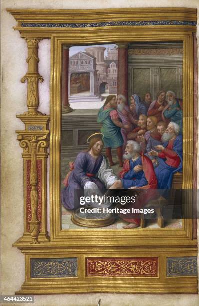 Christ Washing the Feet of the Apostles, 1500-1550. Found in the collection of the The Huntington, California.