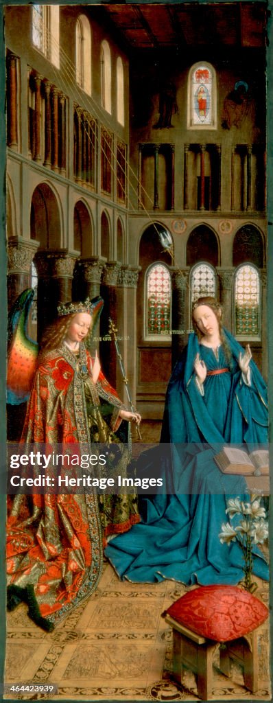 The Annunciation', 1434-1436. Eyck, Jan van . Found in the collection ...