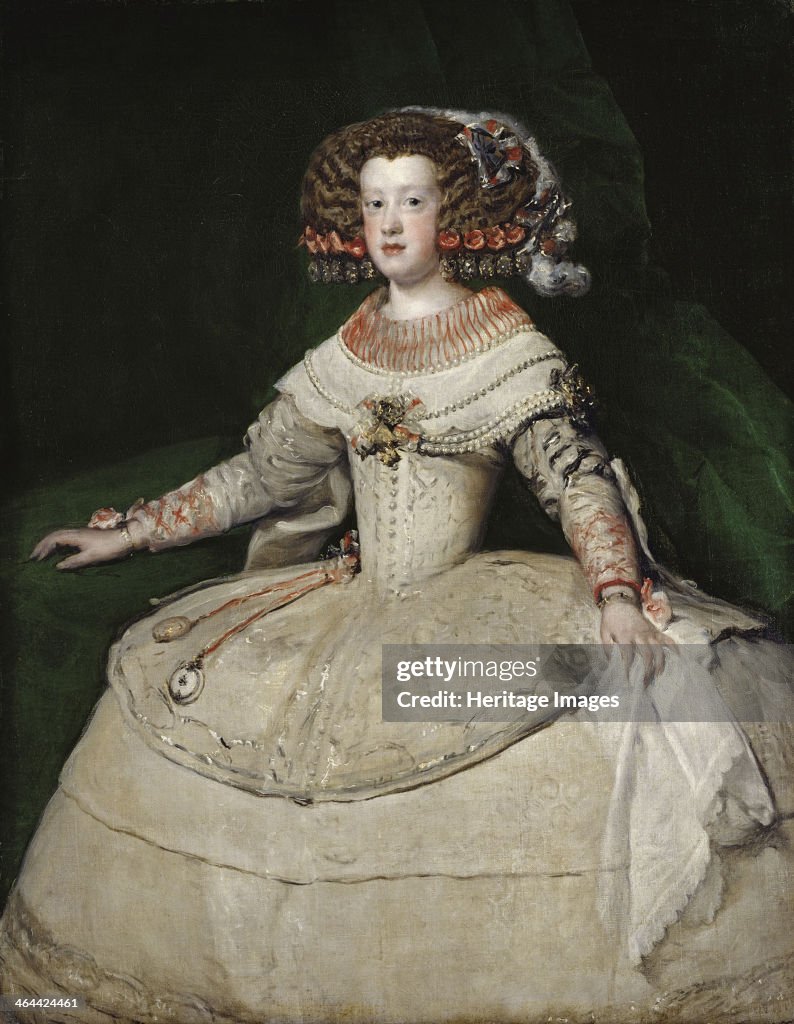 The infanta Maria Theresa of Spain, 1650s. Artist: Velàzquez, Diego (1599-1660)