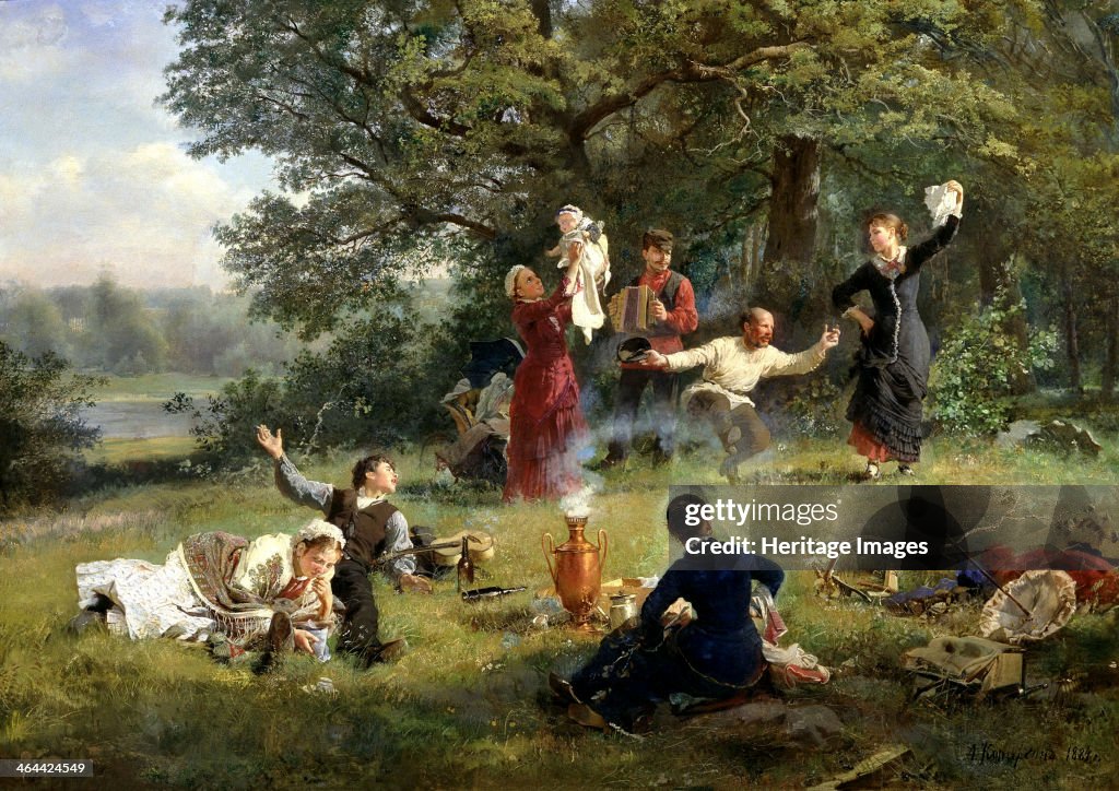 'Sunday', 1884. Artist: Alexei Ivanovich Korzukhin