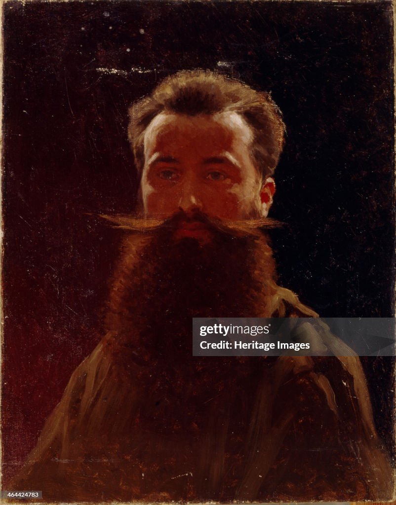 Self-Portrait, 1870s. Artist: Pryanishnikov, Illarion Mikhailovich (1840-1894)