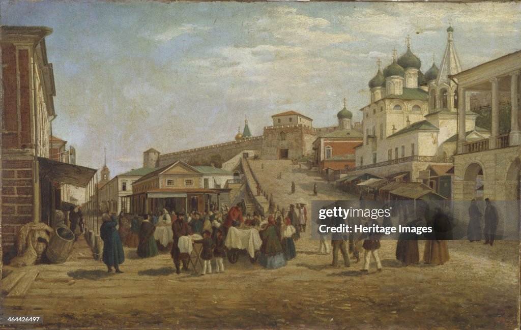 View of Nizhny Novgorod, 1867. Artist: Vereshchagin, Pyotr Petrovich (1836-1886)