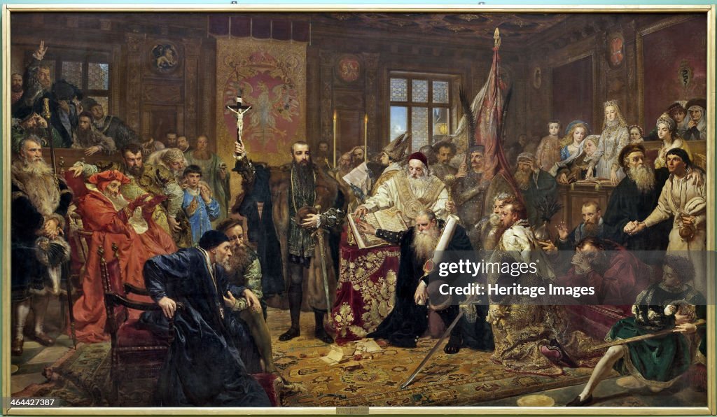 The Union of Lublin, 1869. Artist: Matejko, Jan Alojzy (1838-1893)