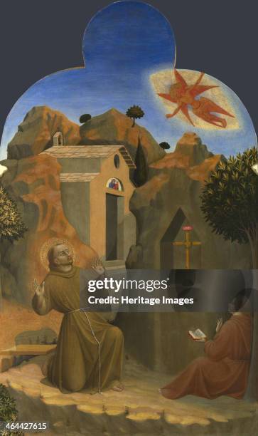 The Stigmatisation of Saint Francis , 1437-1444. Found in the collection of the National Gallery, London.