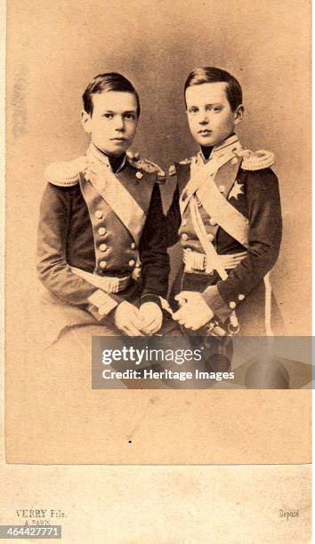 Portrait of Grand Dukes Vladimir Alexandrovich of Russia and Alexander Alexandrovitch of Russia.