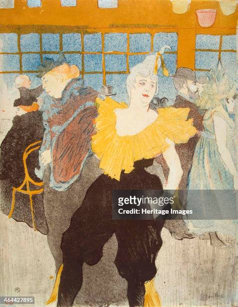'La Clownesse in the Moulin Rouge', 1897. Toulouse-Lautrec, Henri, de . Found in the collection of the State Hermitage, St. Petersburg.