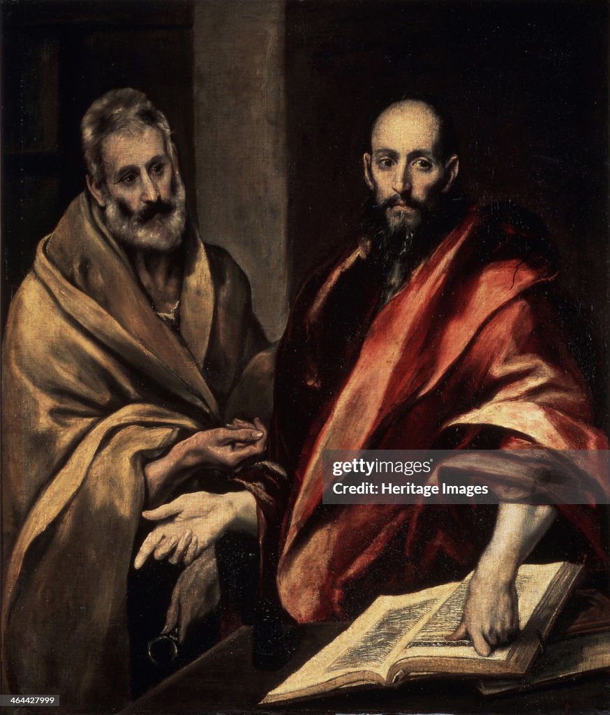 The Apostles St. Peter and St. Paul, 1587-1592. Artist: El Greco, Dominico (1541-1614)