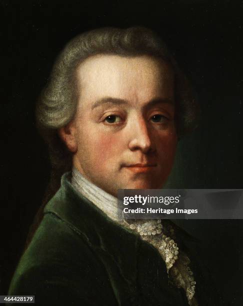 Portrait of the composer Wolfgang Amadeus Mozart , c. 1789. From a private collection.