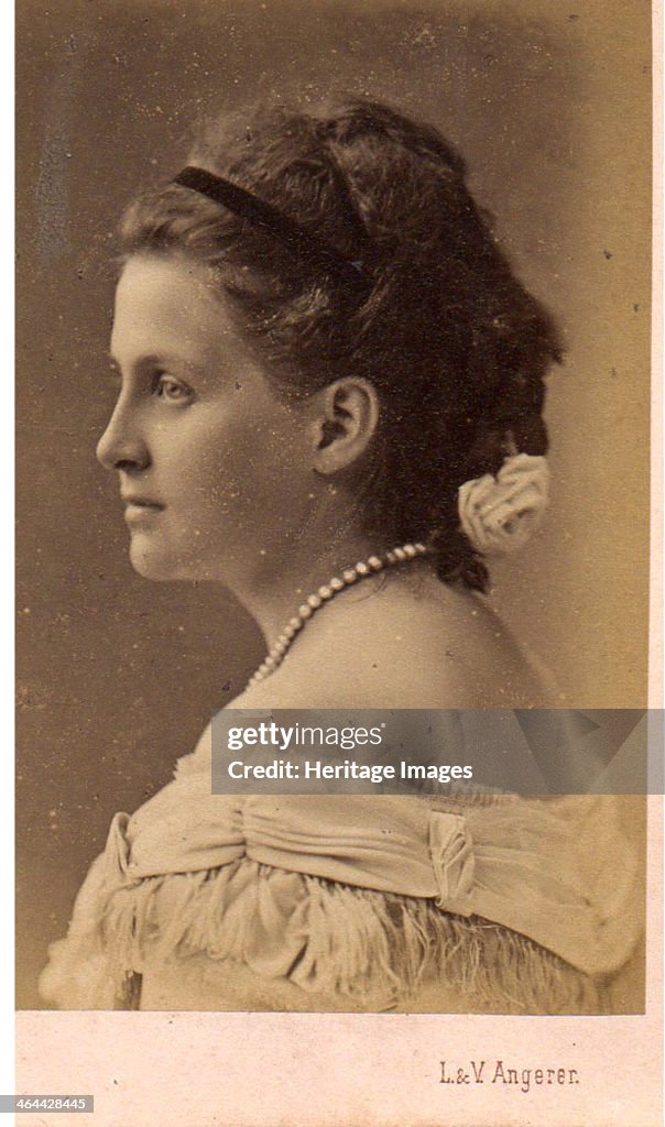 Portrait of Grand Duchess Olga Constantinovna of Russia (1851-1926). Artist: Photo studio L.&V. Angerer, Vienna