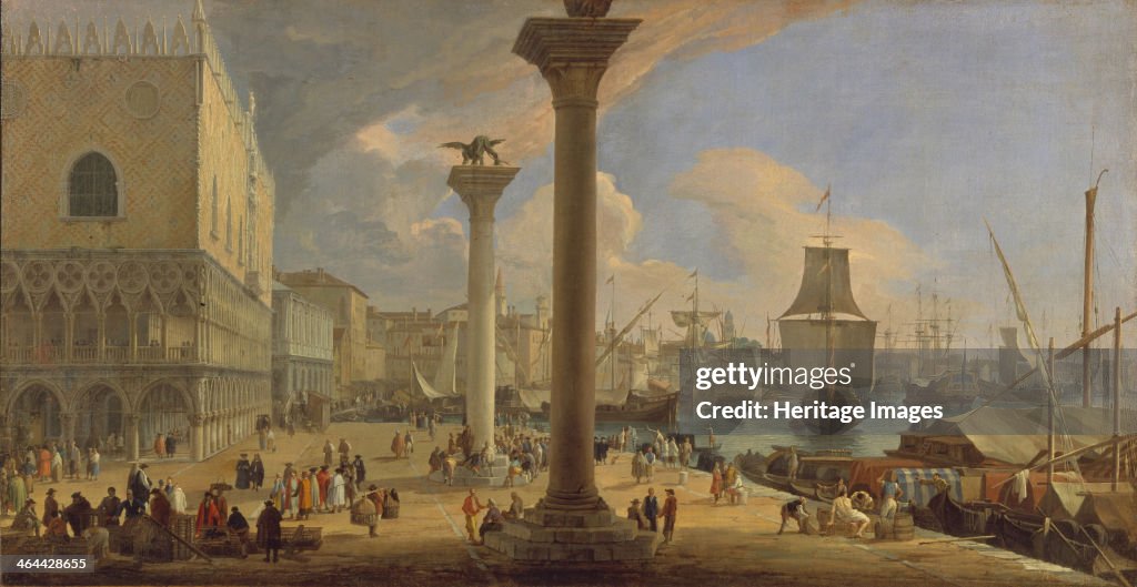 The Molo with the Ducal Palace, c. 1710. Artist: Carlevaris, Luca (1663-1730)