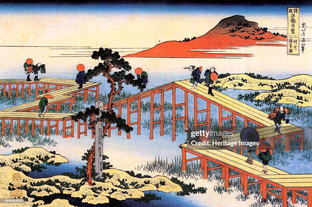 Yatsuhashi in Mikawa Province, c1835.