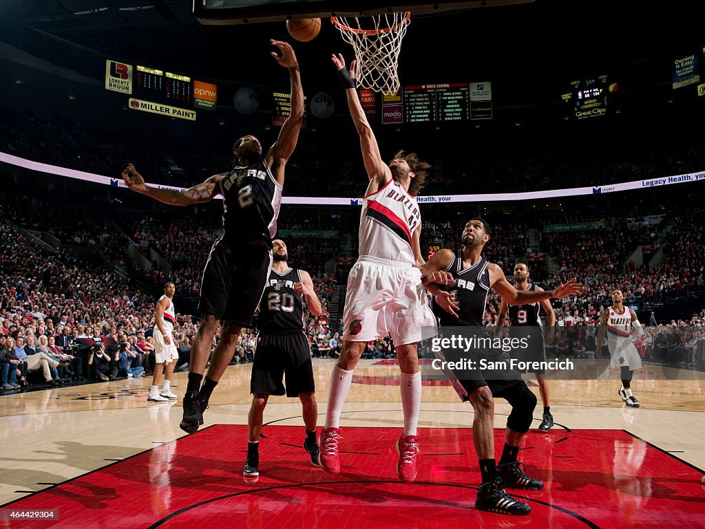 San Antonio Spurs v Portland Trail Blazers