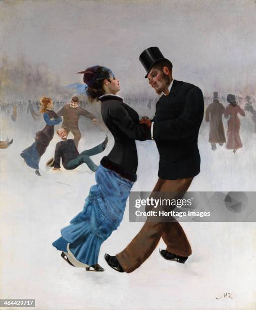 Ice Skaters, c. 1920. From a private collection.