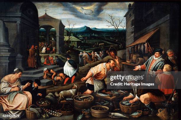 'April', 17th century. Bassano, Leandro . Found in the collection of the State Art Museum, Tula.