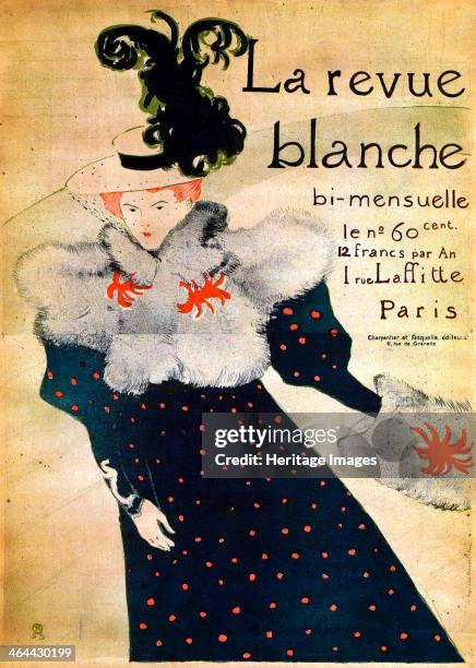 'La Revue Blanche', c19th century. Poster. Toulouse-Lautrec, Henri, de . Found in the collection of the State A. Pushkin Museum of Fine Arts, Moscow.