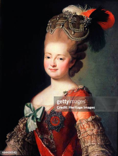 'Portrait of Empress Maria Feodorovna', late 18th or early 19th century. Sophie Dorothea of Württemberg was the second wife of Tsar Paul I of Russia,...