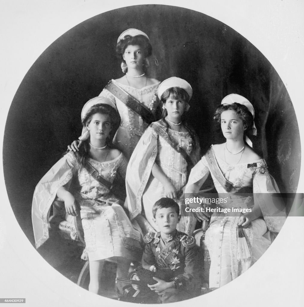 Children of Tsar Nicholas II of Russia, c1910-c1914. Artist: Anon