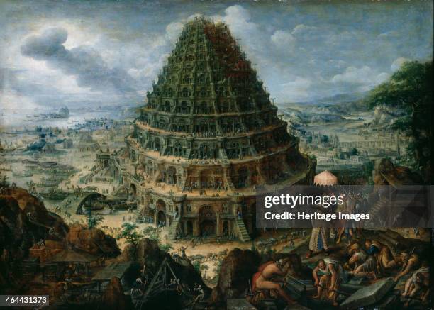 The Tower of Babel, 1595. Found in the collection of the Dresden State Art Collections.