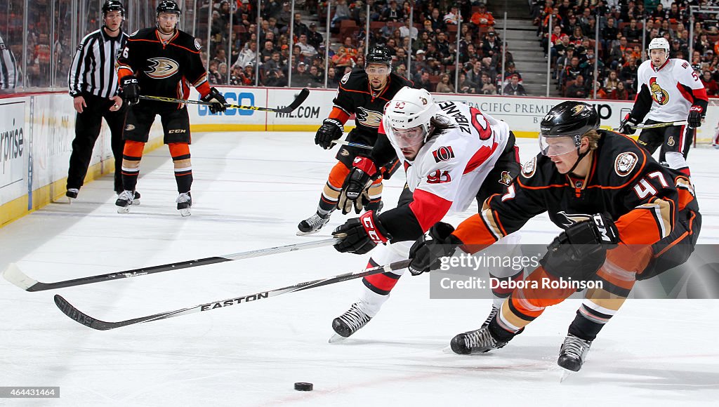 Ottawa Senators v Anaheim Ducks