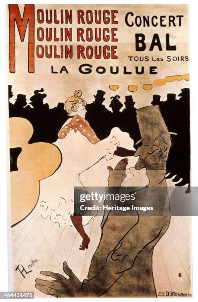 'La Goulue au Moulin Rouge', 1892. Poster. Found in the collection of the State A Pushkin Museum of Fine Arts, Moscow.