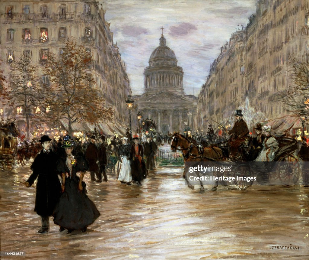 'Boulevard Saint-Michel', late 19th or early 20th century. Artist: Jean Francois Raffaelli