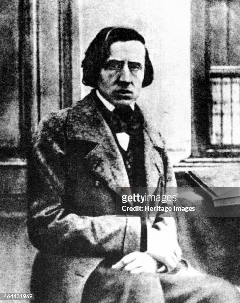 Frédéric Chopin, Polish pianist and composer, 1849. The only known photograph of Chopin .