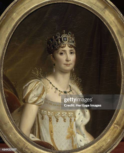 Joséphine de Beauharnais, the first wife of Napoléon Bonaparte , 1801. Found in the collection of the Musée national des châteaux de Malmaison et de...