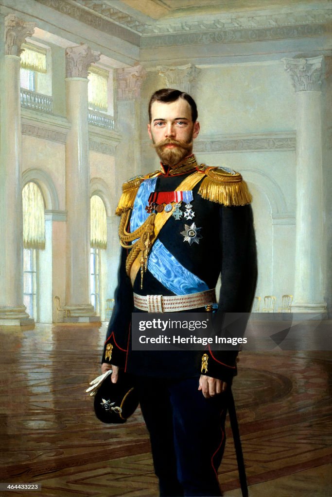 'Portrait of Emperor Nicholas II', 1900. Artist: Ernst von Liphart